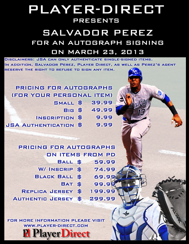 New 2022 Autographed Jersey & Autographed Bat: Salvador Perez